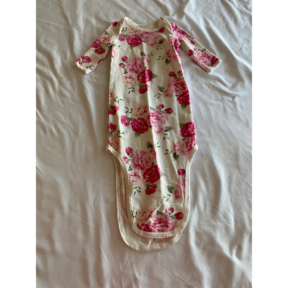 Baby Essentials Girl Floral Print Shabby Chic Sleep Sack Size 3M Pink White